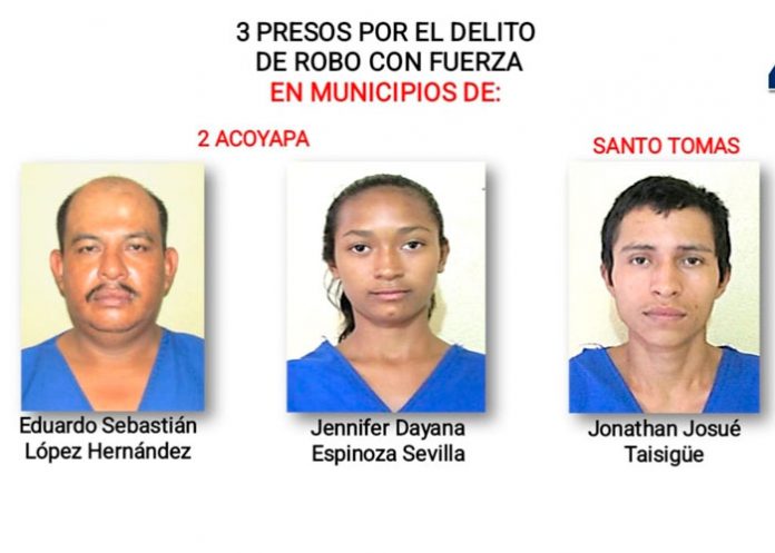 Detienen a siete sujetos en Chontales