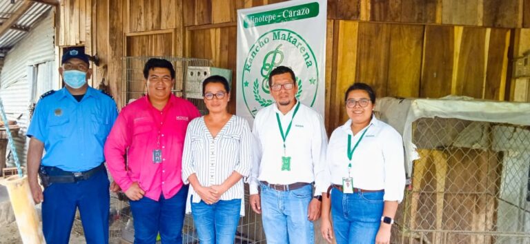 Ministerio de la Mujer y MARENA, visitan a Zoocriaderistas de Carazo