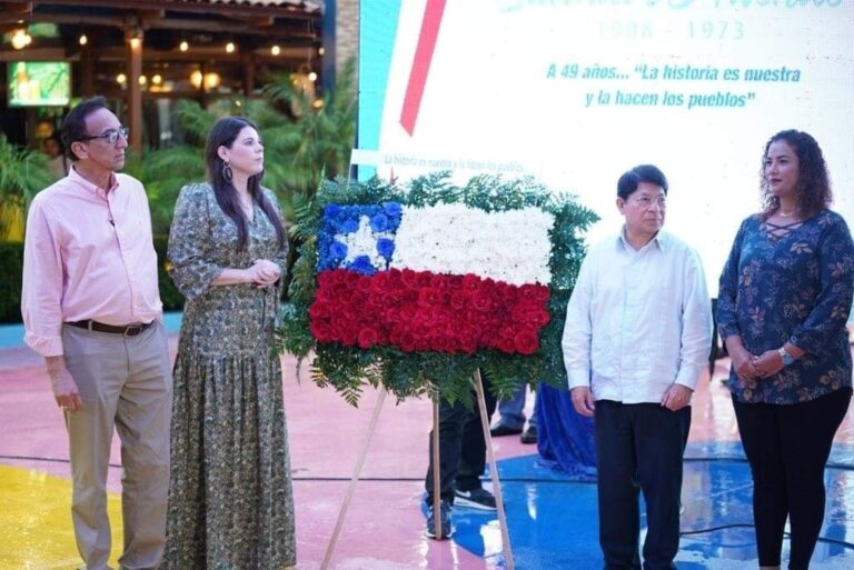 Rinden homenaje al presidente chileno Salvador Allende en Nicaragua