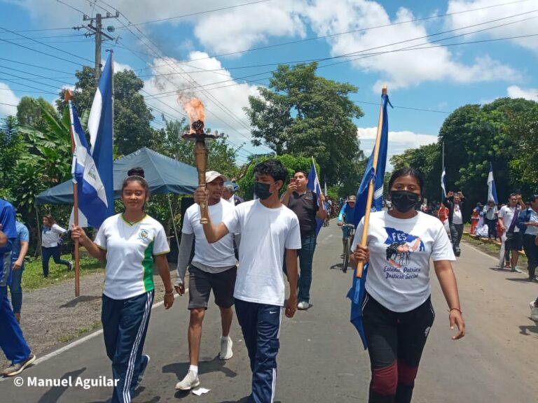 Antorcha de Libertad Centroamericana recorre el departamento de Carazo