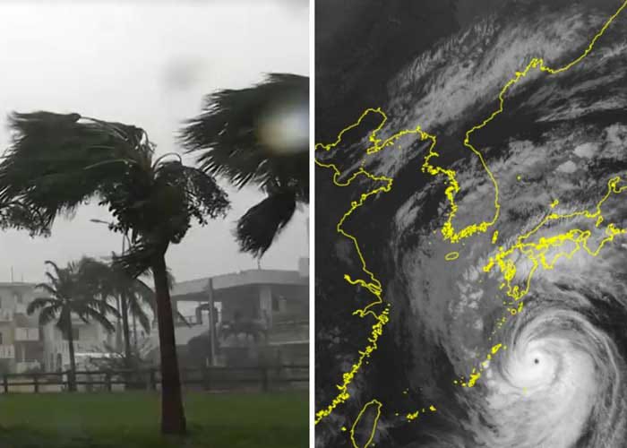 Tifón Nanmadol se acerca al suroeste de Japón