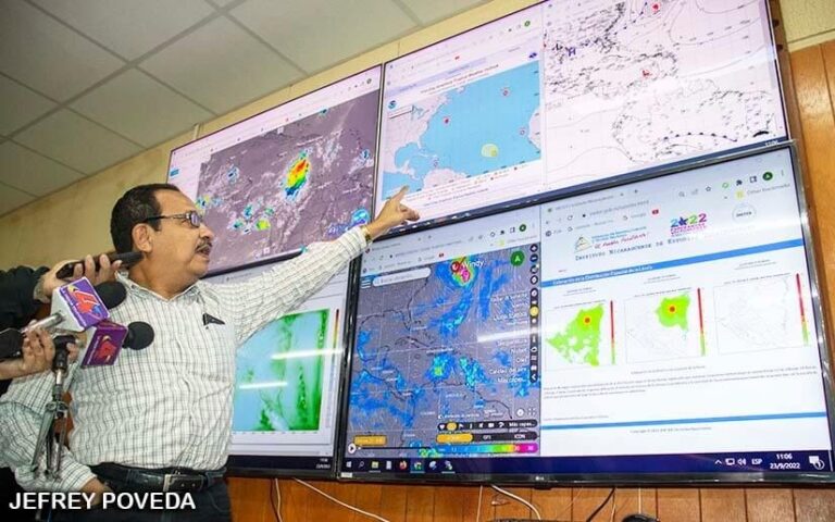 INETER asegura que la depresión tropical 9 no es una amenaza para Nicaragua