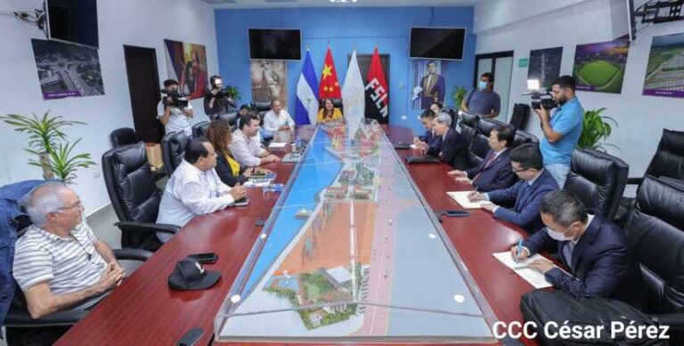 Consejo de Alcaldías Sandinistas se reúnen con Wan Yulin