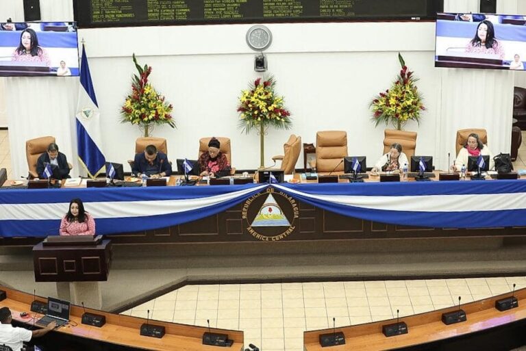 Parlamento de Nicaragua presenta su informe de trabajo de enero-julio 2022