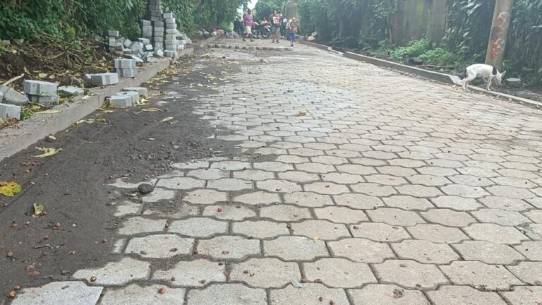 Avanza proyecto de adoquinado en la comunidad Santa Clara