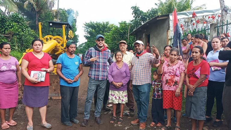 Entregan sitio para el inicio de mejoramiento de camino productivo en Diriamba