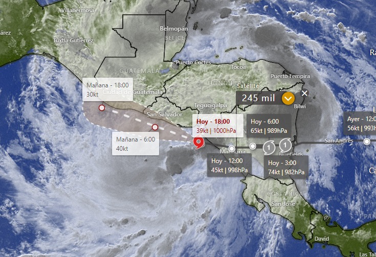 Comisión Interinstitucional evaluará daños causados por Huracán Julia