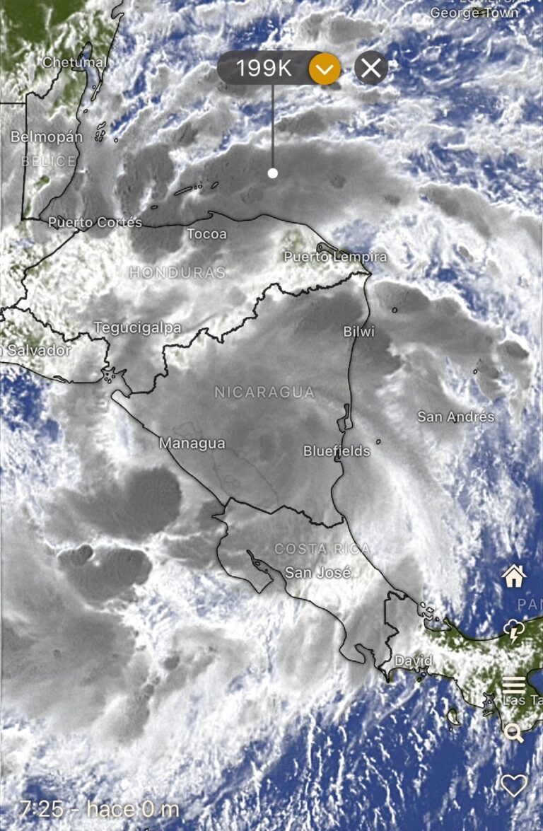 Julia ingresó a territorio nacional en las primeras horas de este domingo
