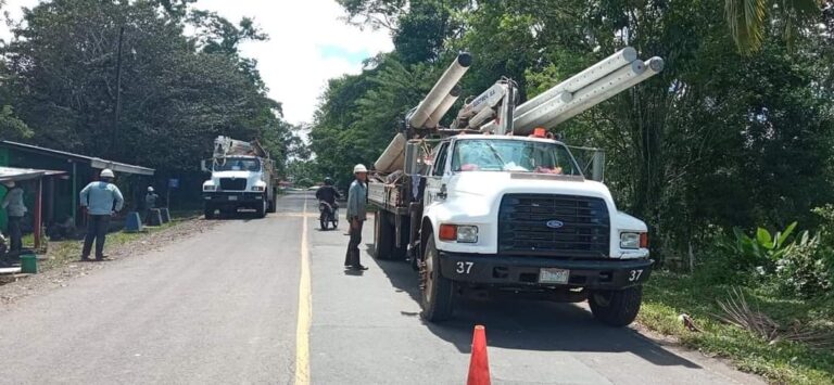 Se restablece en un 93% el servicio de energía en zonas afectadas por Julia
