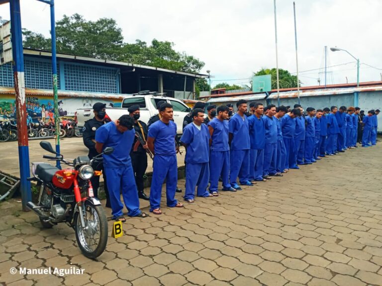 Policía de Carazo presenta a 23 presuntos delincuentes de alta peligrosidad
