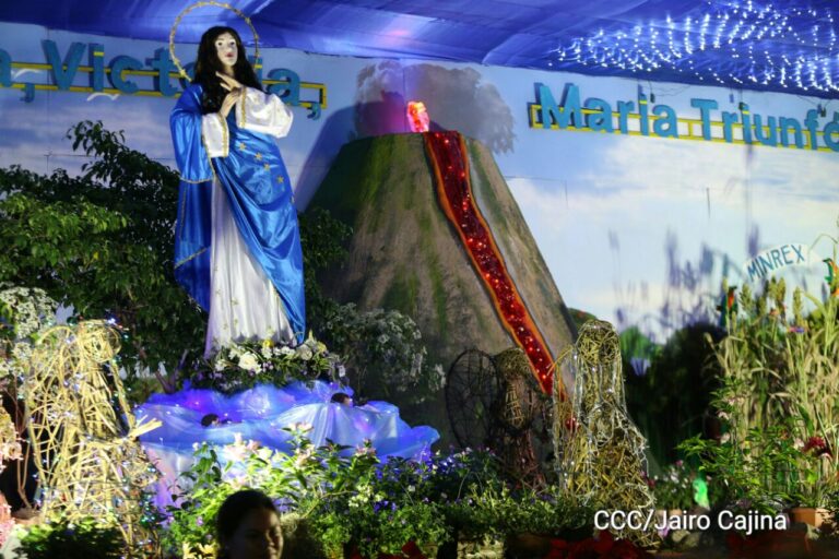 Isla de Ometepe engalanada con hermosos altares a la Purísima