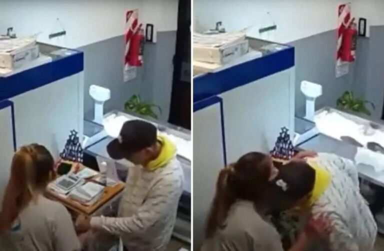 Ladrón educado roba y se despide con un beso