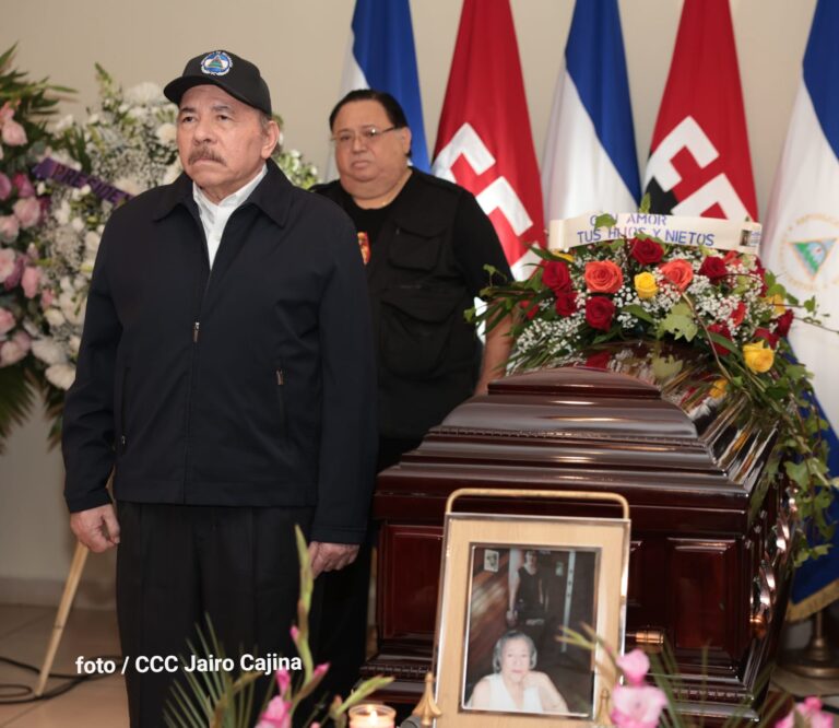 Pdte. Daniel “desde ese sitio sagrado seguirá ella inspirando la lucha de nuestro pueblo”