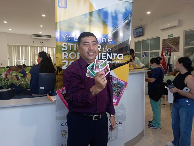 Ya están a la venta los stickers de rodamiento 2023 en Managua