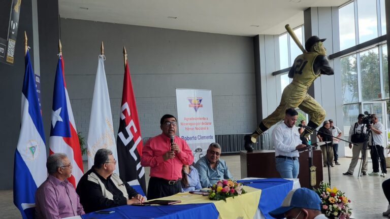 Puerto Rico agradece a Nicaragua homenajes al máximo pelotero de grandes ligas Roberto Clemente