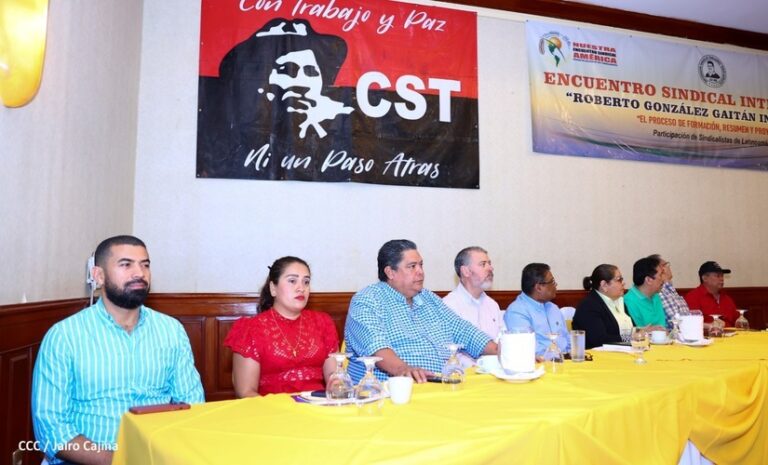 Realizan encuentro sindical internacional en Nicaragua