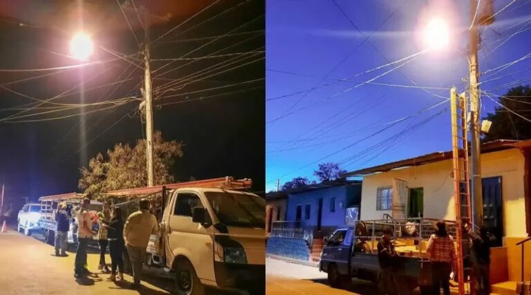 Rehabilitan el alumbrado público en Ocotal