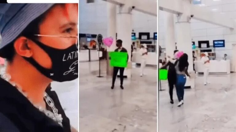Acude a esperar a su novia al aeropuerto y la descubre con otro