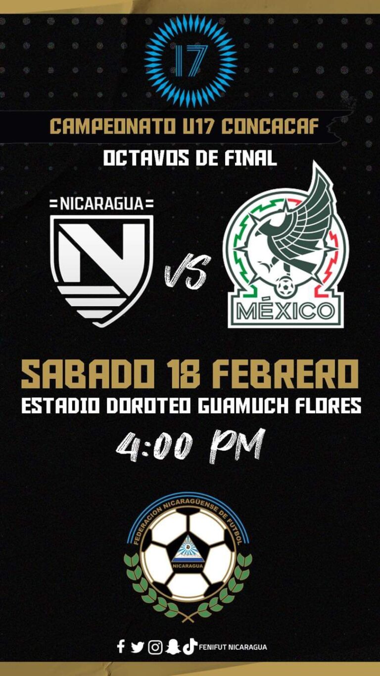Nicaragua juega contra México por un pase al premundial de futbol