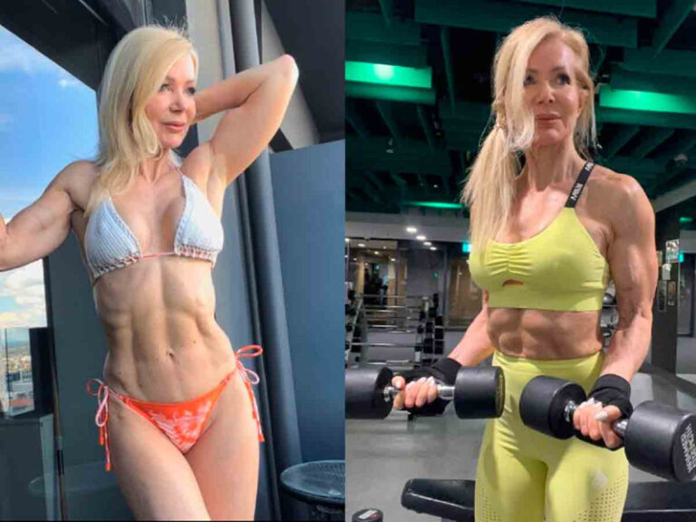 Anciana sorprende en redes sociales por tener brazos y abdomen definido