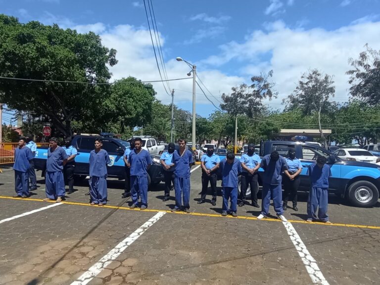 Ponen tras las rejas a 39 delincuentes en Nicaragua