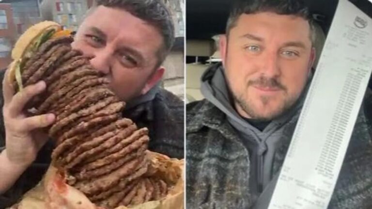 Quiso comer 36 hamburguesas por cada año que cumplido