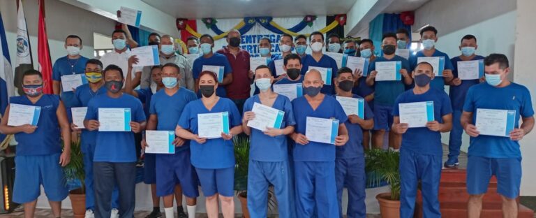 Privados de libertad concluyen curso de planillas de pago en Bluefields