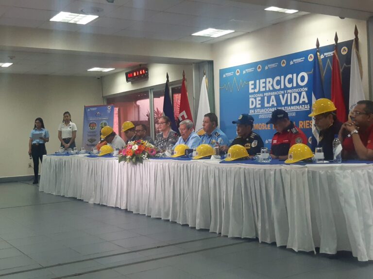 Nicaragua realiza el Primer Ejercicio de Protección de la Vida ante Multiamenazas del 2023