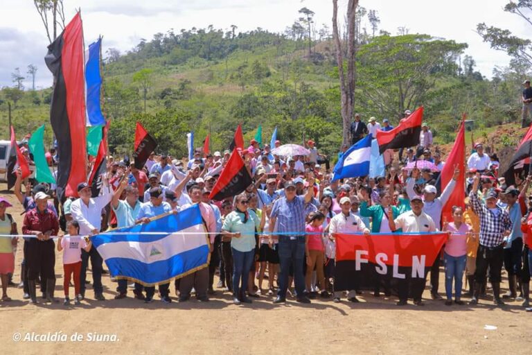 Inauguran proyecto de carretera productiva en Siuna