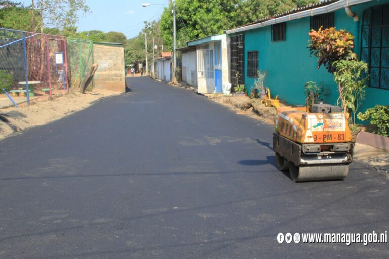 Programa Calles para el Pueblo avanza en Managua