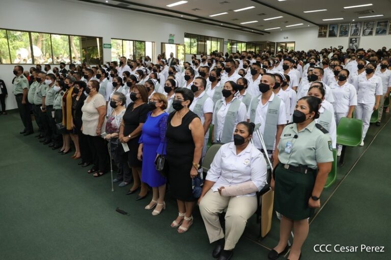 Ejército de Nicaragua realiza graduaciones de la Escuela de Enfermería “Tiburcia García Otero”