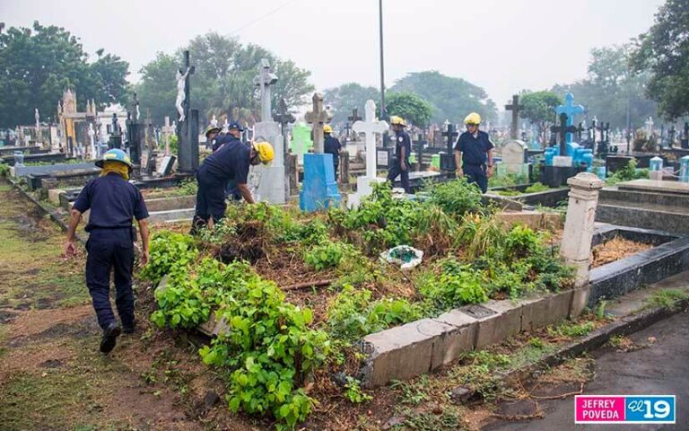 Inspeccionan cementerios de Nicaragua de cara al Día de las Madres