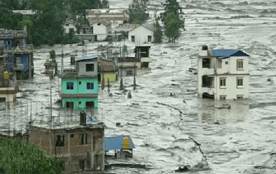 Mueren cinco personas en Nepal a causa de las fuertes lluvias