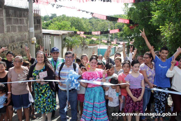 Más de 300 familias beneficiadas con la nueva conexión vial en Managua