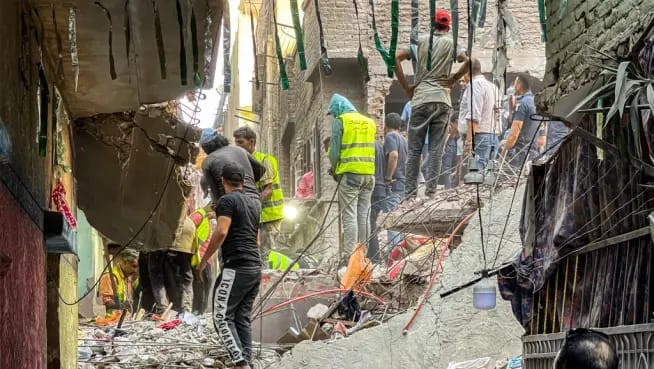 Aumenta número de muertos por derrumbe en el Cairo