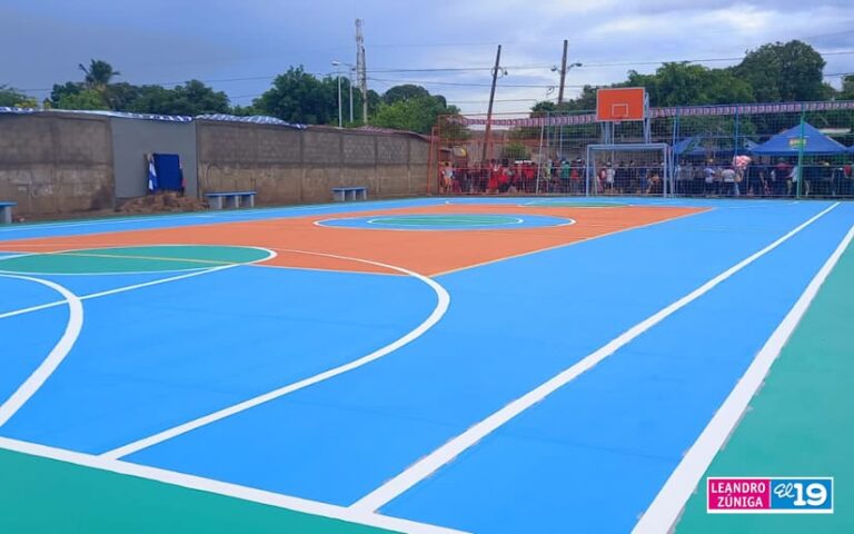 Inauguran cancha multiusos en Ciudad Sandino