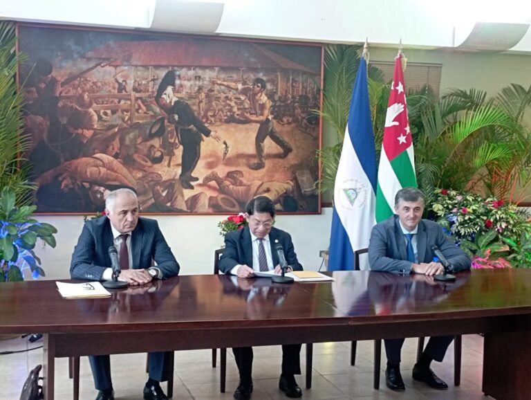 Abjasia y Nicaragua firman programa de cooperación para el 2023