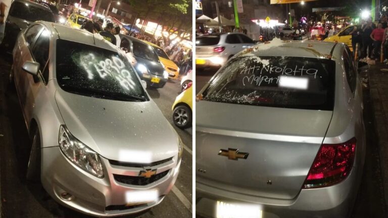 Mujer le destruye el carro a su pareja tras descubrirlo siendo infiel