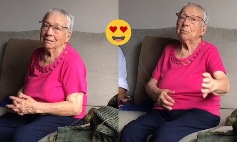 Señora trata de conquistar al novio de su nieta