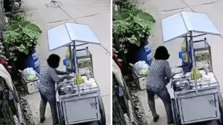 Mujer se pasa la comida por su parte íntima antes de venderla