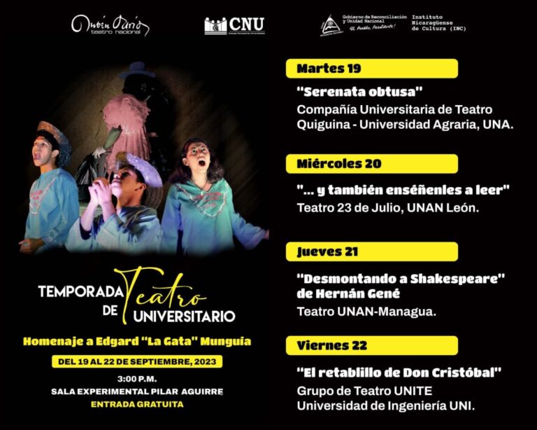 Inicia temporada de teatro universitario en homenaje a Edgard Munguía