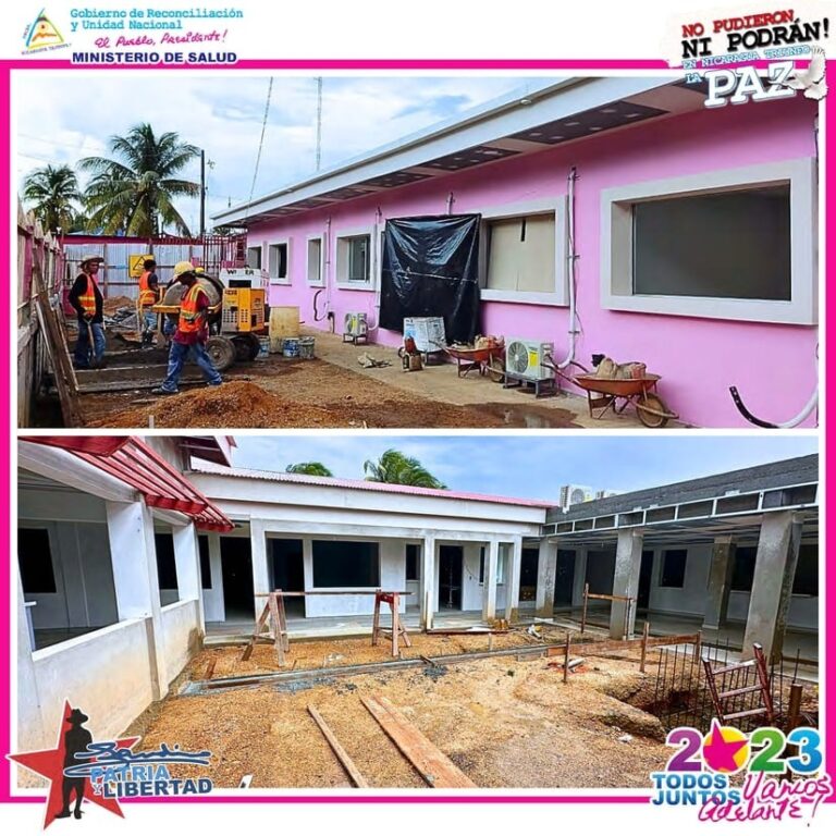 Avanza obra de rehabilitación de Centro de Salud en Puerto Cabezas