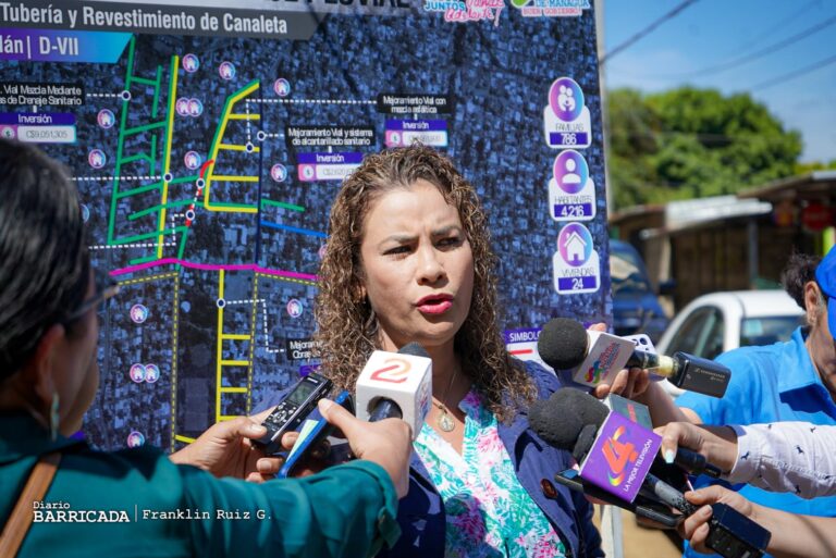 Avanza la instalación de tuberías y revestimiento de canaletas en Vista Xolotlán