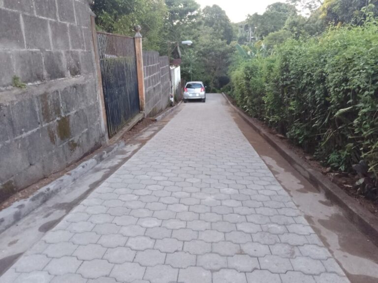 Adoquinan las calles en el municipio de Dolores