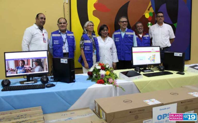 Nicaragua recibe de la OPS 467 equipos tecnológicos