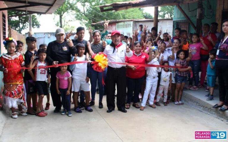 ALMA inaugura obra de mejoramiento vial, agua y saneamiento en el barrio Benedicto Valverde