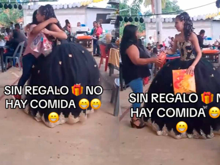 Invitan a fiesta de quinceaños y exigen regalo, sino no hay comida