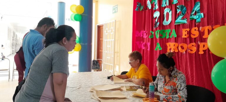Avanzan las matrículas para el año lectivo 2024 en el Rigoberto López Pérez