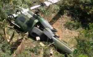 Helicóptero se estrella y deja 7 heridos