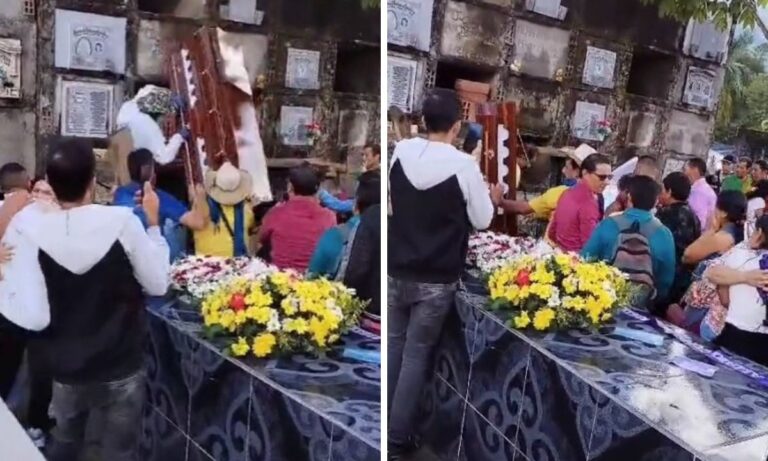 Por descuidados, cargadores dejan caer al muerto